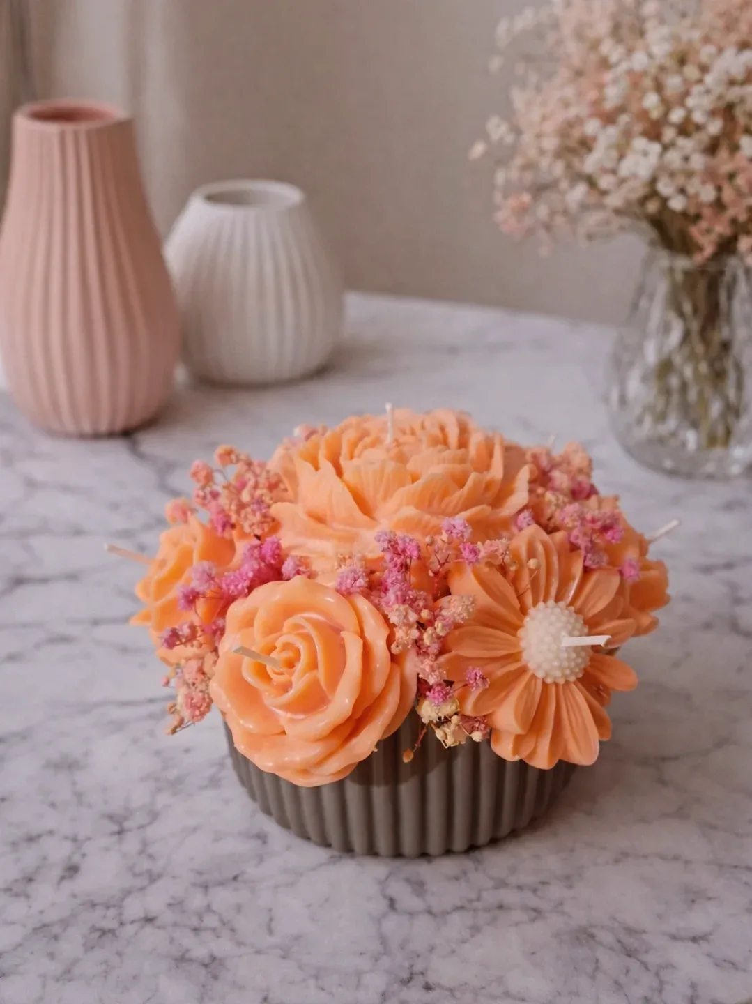 Cvjetni cupcake svijeca